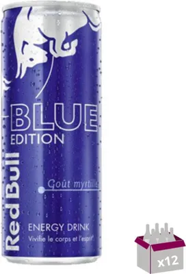 Image de Boisson Énergisante Red Bull Blue Edition Myrtille - 12 x 25cL