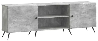 Image de Meuble TV vidaXL 150 x 31 x 50 cm, gris béton, aggloméré
