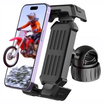 Zdjęcie produktu dla Uchwyt na szyję do smartfonów przeznaczony do motocykli i rowerów, odpowiedni do rowerów elektrycznych i hulajnóg; uchwyt stojący do smartfonów, pasujący do iPhone'ów oraz wszystkich telefonów o przekątnej ekranu od 4,7 do 7 cali