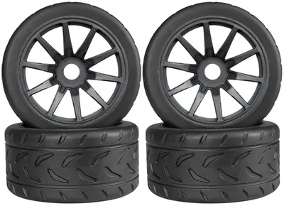 Obrázok produktu pre Sada štyroch pneumatík pre modely áut, určených na jazdu po asfalte, s 17 mm ráfikmi