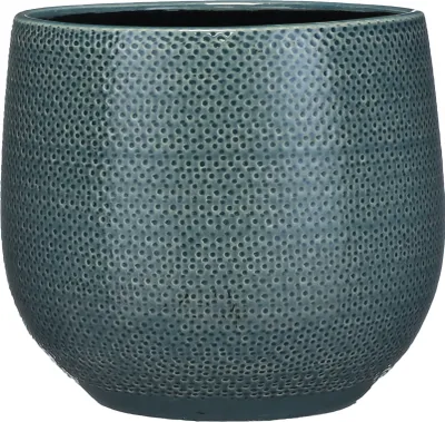 Produktbild von Mica Decorations Gabriel Blumentopf - H20 x Ø25 cm - Keramik - Blau
