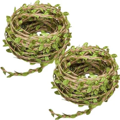 Immagine prodotto di Vite rampicante verde, 2 rotoli, 10 m, decorazioni fai da te, casa e feste