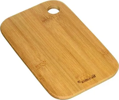 Image de Planche à découper 22 x 14 x 10 cm avec rigole à jus, en bambou, robuste