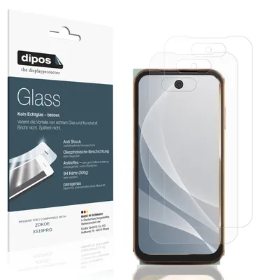 Produktbild von 2x Schutzfolie für ZOKOE XS19PRO matt - Anti-Shock 9H Folie dipos Glass Kunststoffglas