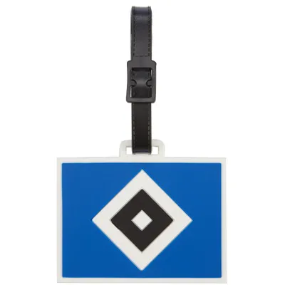 A luggage tag with the HSV Hamburger SV logo.