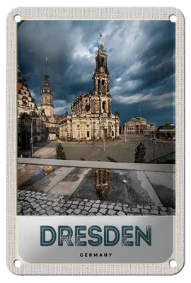 Produktbild von Blechschild Reise 12x18cm Dresden Deutschland Architektur Stadt Schild