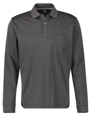 Produktbild von Lerros - Herren Poloshirt langarm, Regular Fit, (2584211), Größe:XL, Farbe:Black (290)