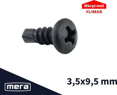 Obrázok produktu pre Klimas KSTEX samovrtné skrutky biele 3,5 x 9,5 - 1000 ks.
