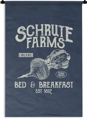 Produktbild von MuchoWow® Wandteppich Wandbehang Rübe - Retro - Zitat 120x180 cm Tapisserie Dekoration Wandtuch - Schlafzimmer - Dekorationen für das Haus