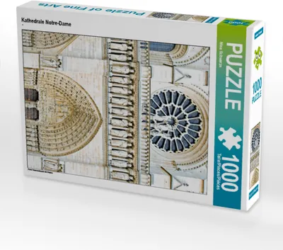 Produktbild von CALVENDO Puzzle Kathedrale Notre-Dame | 1000 Teile Lege-Größe 64x48cm Foto-Puzzle für glückliche Stunden