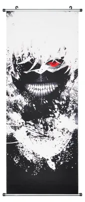 Obrázek produktu pro Velký svitkový obraz Tokyo Ghoul | Kakemono z látky | 100x40cm | motiv: Ken Kaneki 01