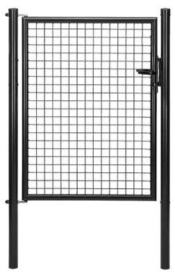 Produktbild von Alberts 600983 Wellengitter-Einzeltor, matt schwarz, Breite 100 cm, Höhe 125 cm