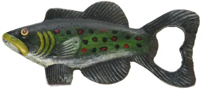 Gusseiserner Forelschep-Flaschenöffner, mehrfarbig, 6,5 cm