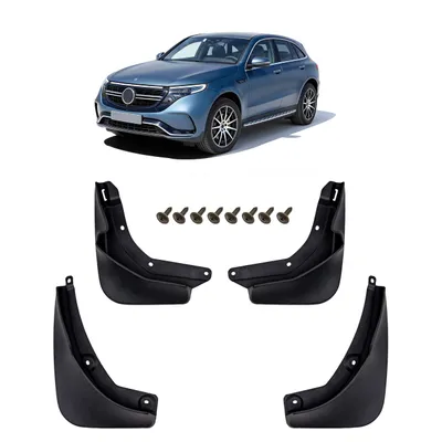 Produktbild von HERSTMOTO Schmutzfänger, 4er-Set Schmutzfänger-Kit Spritzschutz Schmutzfänger mit Befestigungssatz, für Mercedes EQC N293 2019-2023