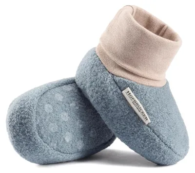 Produktbild von Hofbrucker Baby Wollwalk Schuhe Elias, Größe:18/19, Design:Steingrau