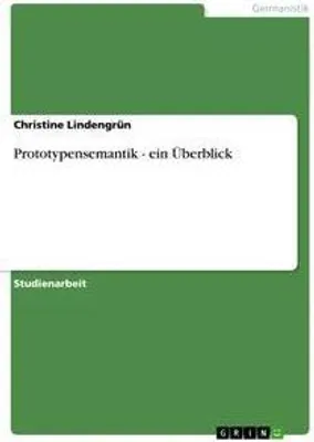 Produktbild von Prototypensemantik - ein Überblick