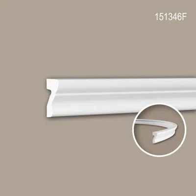 Produktbild von PROFHOME 151346F flexible Wand- und Friesleiste Stuckleiste Zierleiste 2 m
