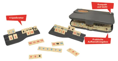 Produktbild von Jumbo Spiele Rummikub Kompakt-Spiel Reise-Edition Gesellschaftsspiel JUM03942