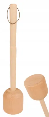 Produktbild von Woodcarver XXL Kohlstampfer aus Buchenholz - Traditionell & Robust