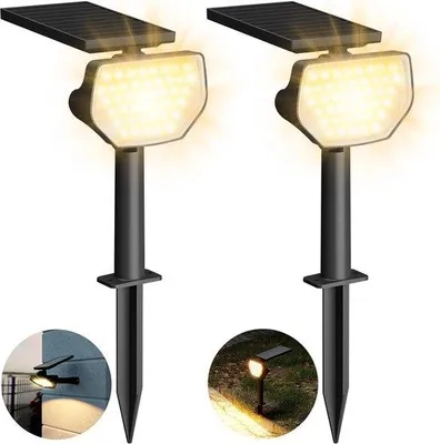 Obrázok produktu pre Solárne osvetlenie bazénu 2 v 1 s 43 LED diódami – 2 režimy – 2 ks, biele
