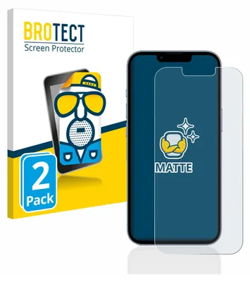 Produktbild von 2x BROTECT Schutzfolie für Apple iPhone 13 Pro Displayschutz Displayschutzfolie Folie Matt Entspiegelungsfolie