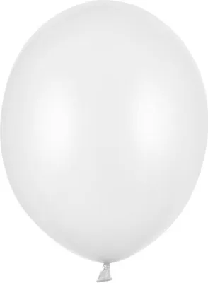 Produktbild von Strong Balloons 30cm, Metallic Pure White (1 Packung / 100 Stück)