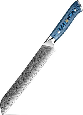 Image de Couteau de cuisine damassé TU-37505 - Pain/Bleu KP37505
