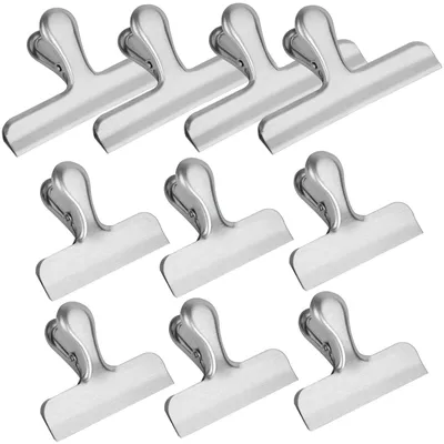 Productafbeelding van RVS Bagclips, Set van 10 Stuks