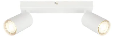 Immagine prodotto di Faretto Moderno Tib Metallo Bianco 2 Luci Gu10