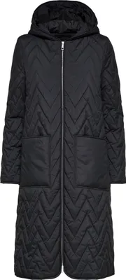 Obrázok produktu pre SELECTED FEMME Dlhá prešívaná bunda Ľahko polstrovaný prechodný kabát s kapucňou SLFNORA Veľkosť: 44