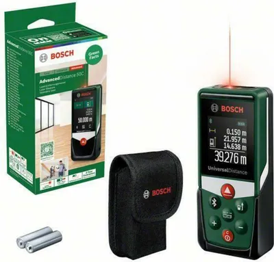 Produktbild von Bosch Digitaler Laser-Entfernungsmesser UniversalDistance 50C, incl. Zubehör, Karton