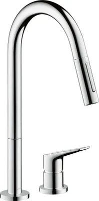 Immagine prodotto di Hansgrohe Axor Citterio M Miscelatore per lavello a 2 fori cromato con doccetta estraibile