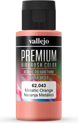 Obrázek produktu pro Vallejo 62.043, 60 ml, Oranžová, Metalická, Láhev
