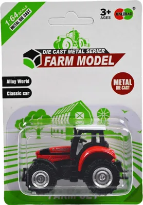 Produktbild von Mini Traktor Spielzeugauto 8cm - Robustes Landwirtschaftliches Fahrzeug für kleine Farmer