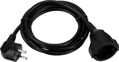 Immagine prodotto di Prolunga contatto di terra REV, 2 m, nero 3x1,5 mm²