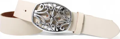 Produktbild von FRONHOFER Damen Ledergürtel 4 cm echt Ledergürtel florale Gürtelschnalle
