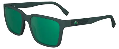 Zdjęcie produktu dla Lacoste L6011S MATTE GREEN/GREEN 56/18/140 Okulary męskie Okulary przeciwsłoneczne