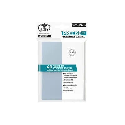Zdjęcie produktu dla Obaly na kartę Ultimate Guard Precise- Fit Sleeves Oversized Transparent 40 ks