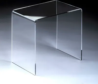 Produktbild von Hochwertiger Acryl-Glas Beistelltisch/Nachttisch, transparent, B44 x T29,5 cm, H 42,5 cm, Acryl-Glas-Stärke 8 mm