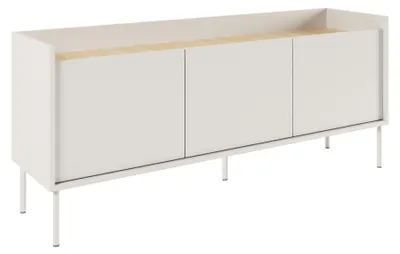 Obrázok produktu pre Selsey Tovi - TV skrinka 3 dvierka, 140 cm, biela / dubová farba
