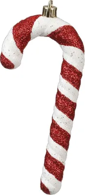 Produktbild von Christbaumschmuck Zuckerstange Kunststoff 15cm Rot Weiß