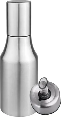 Produktbild von Öl Flasche Edelstahl Öl & Essig Spender Ölbehälter Auslaufsicher Ölflasche, Liquid Zutatenspender Flasche Staubdicht（500 ml）