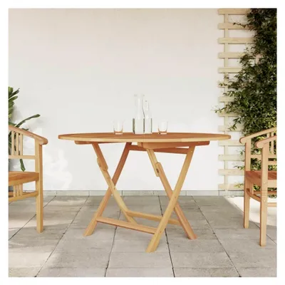 Produktbild von Klappbarer Gartentisch Ø120x75 cm aus Teakholz