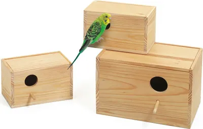 Produktbild von Karlie Nistkasten Holz mit Sitzstange, Größe:L 21 cm / B 12 cm / H 13 cm