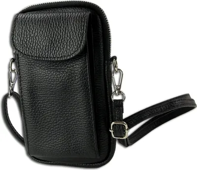 Produktbild von Toscanto Leder Tasche Umhängetasche Handtasche schwarz OTT827SS
