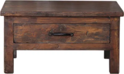 Produktbild von Bodenschreibpult, Kleines Schreibpult mit Schubfach Modell 20, Braun, Holz, 30*58*48 cm, Kaffeetische & Bodentische
