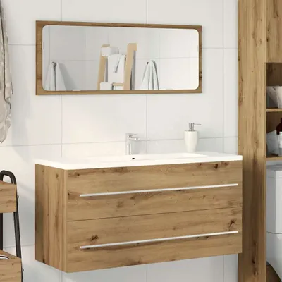 Obrázek produktu pro Maison Exclusive – Podstavní skříňka pod umyvadlo, Imitace Artisan Oak, rozměry 100 x 38,5 x 48 cm
