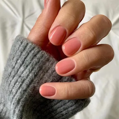 Produktbild von Press on Nails Kurz Squared Oval Nude Pink 24 Stück mit Kleber