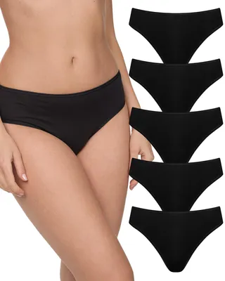 Immagine prodotto di SOLO DONNE Slip Mini Confezione da 5 - nero - Taglia 44-46