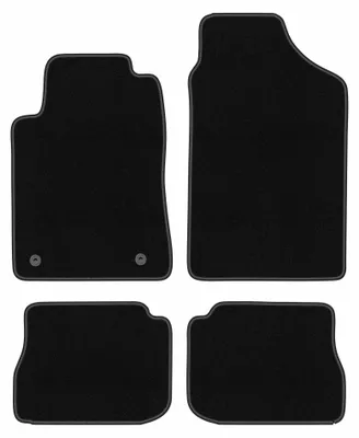 Image de Tapis de sol en moquette pour Peugeot 605 1989-1999 (berline) – jeu 4 pièces, noirs, sur mesure – Wielganizator BASIC